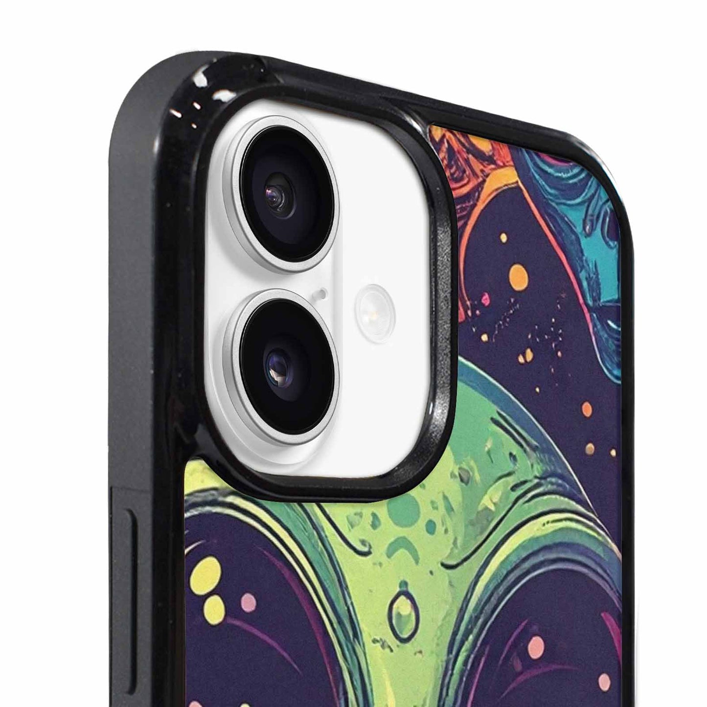 iPhone 17 Case — Alien Ufo Cartoon Art Alien Scifi, Personalized Phone Case