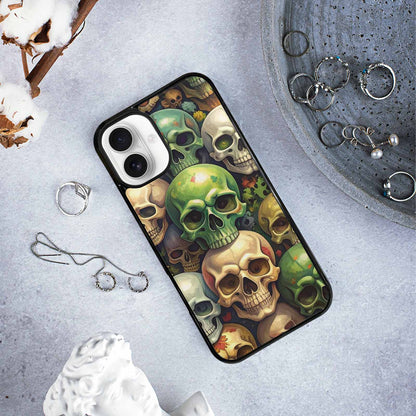 iPhone 16 Plus Case — Skulls Camoskulls Pattern Hu E3k, Custom Print Case Cover
