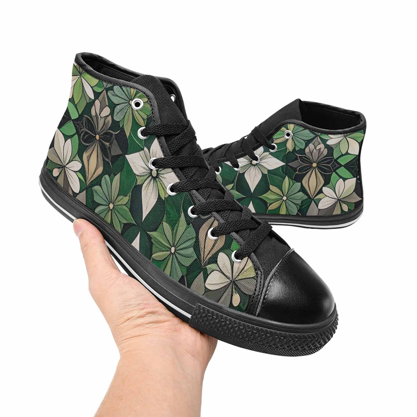 MEN'S Aromantic Flag Color High Top Canvas Aesthetic Shoes