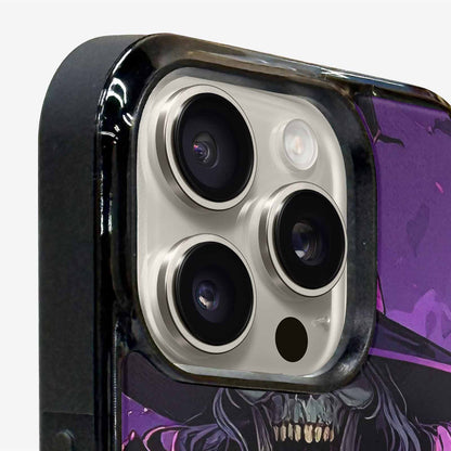 iPhone 16 Pro Max Case — Scary Horror Halloween Art Print Edge, Custom Printed Phone Case