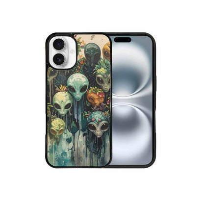 iPhone 16 Plus Case — Aliens Pattern Hundreds Of Sma Fvc, Custom Designed Case Cover