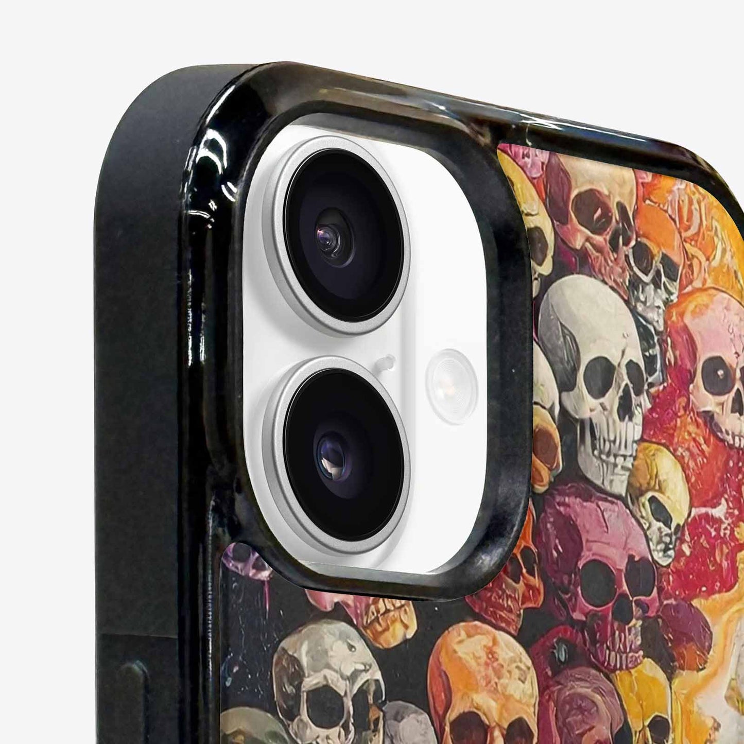 iPhone 16 Case — Skulls Marbleskulls Pattern, Custom Print Case Cover