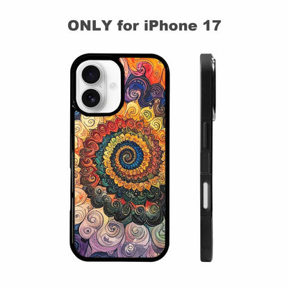 iPhone 17 Case — Tie Dye Swirls (black Tie Dye, Unique Phone Case Design