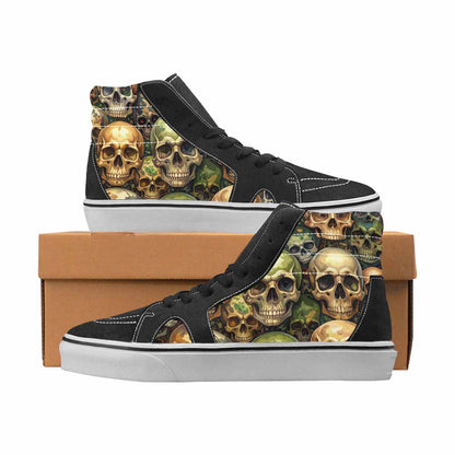 WOMEN'S Camo High Top Canvas Boutique Wallpaper Art Customized Sneakers