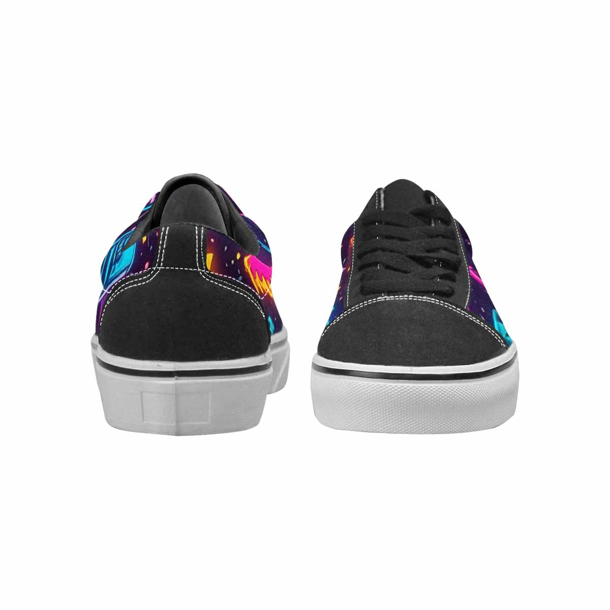 WOMEN'S 80s Retro Motif 80s Lace-Up Canvas Dreamcore Custom Shoes
