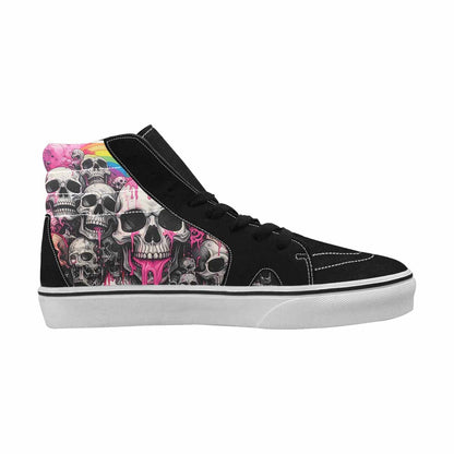 MEN'S Rainbow From Skull S High Top Canvas Dreamcore Custom Shoes