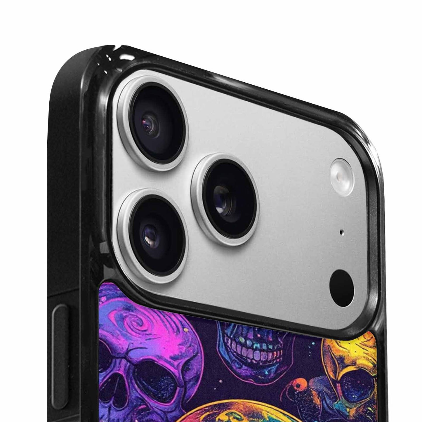 iPhone 17 Pro Max Case — Galaxy Skulls Art Seamless Gothic Skulls, Custom Art Phone Cover