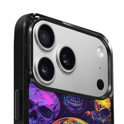 iPhone 17 Pro Max Case — Galaxy Skulls Art Seamless Gothic Skulls, Custom Art Phone Cover