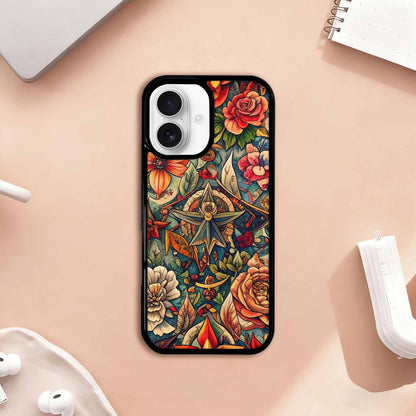 iPhone 17 Case — Small Old School Tattoo Original Art, Personalized Phone Case