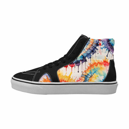 MEN'S Tie High Top Canvas Y2K Custom Shoes