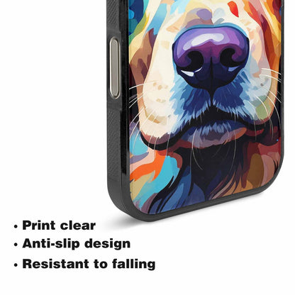 iPhone 16 Pro Case — Golden Retriever Watercolor Art Pattern, Custom Print Case Cover