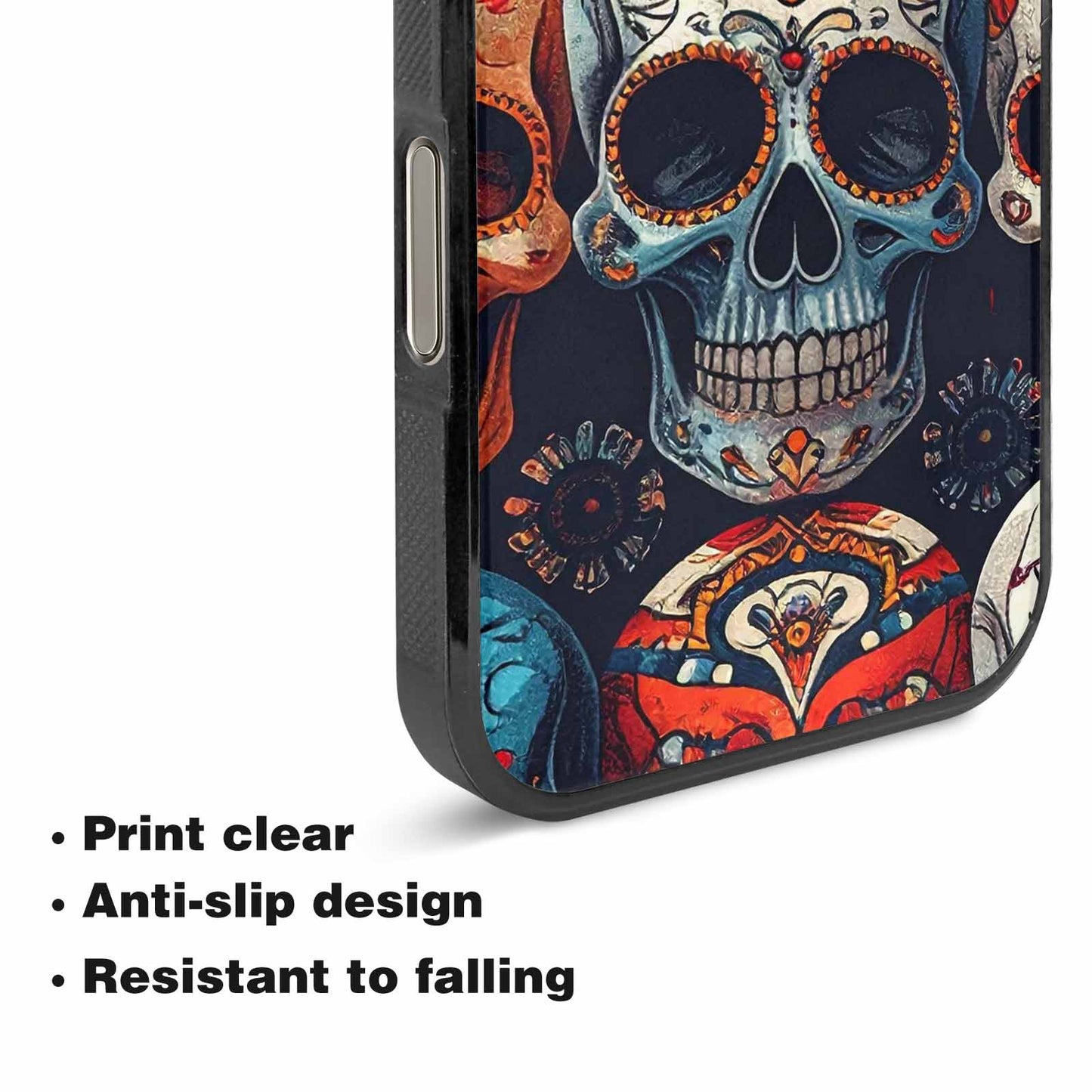 iPhone 16 Pro Max Case — Skull Waves, Original Design Phone Case
