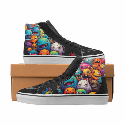 WOMEN'S Monsters High Top Canvas Personalized Y2K Custom Canvas Shoes