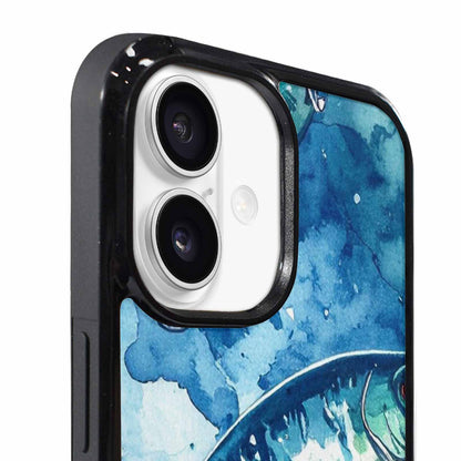 iPhone 17 Case — Fishing Lure And Hook Watercolor Abstract, Original Design Phone Case