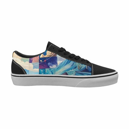 WOMEN'S Surreal Dream Fragment Lace-Up Canvas Wallpaper Art Sneakers
