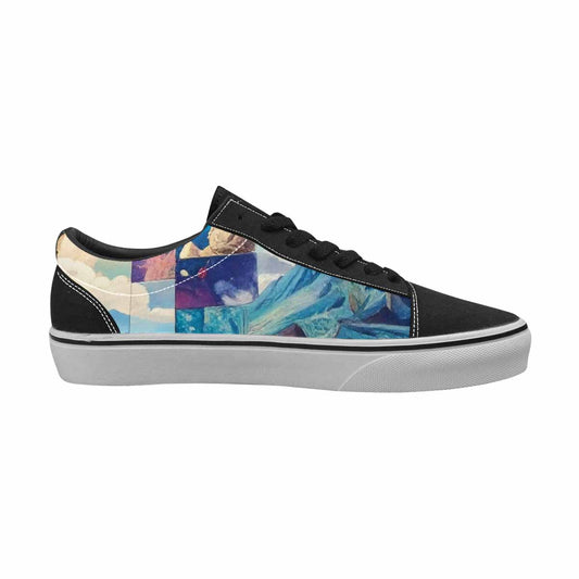 MEN'S Surreal Dream Fragment Lace-Up Canvas Wallpaper Art Sneakers