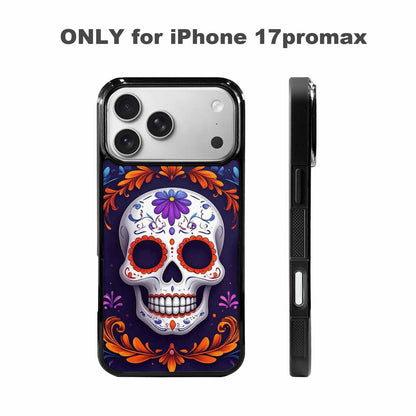 iPhone 17 Pro Max Case — Day Dead Sugar Skull Gothic Skulls, Customized Protective Case
