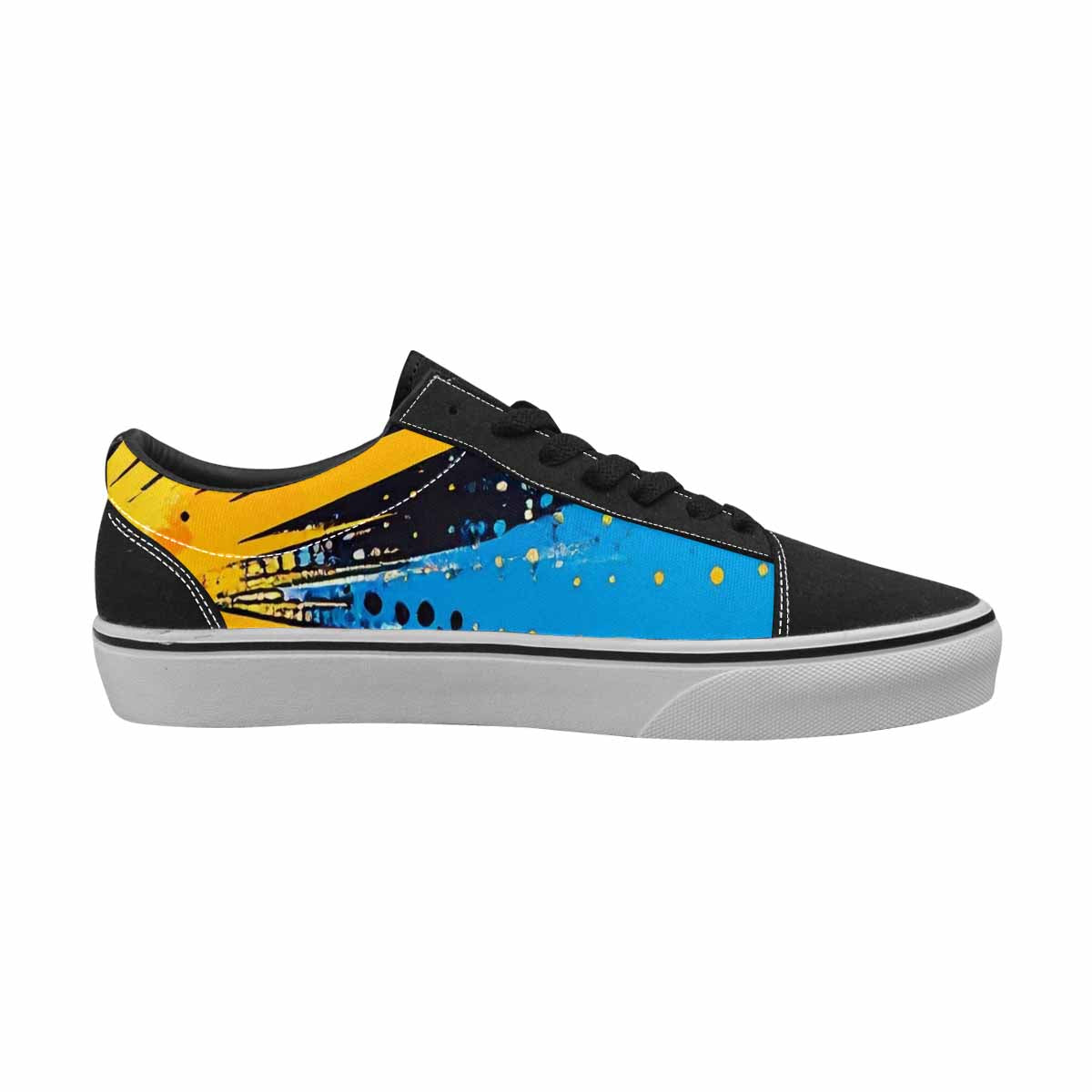 WOMEN'S Comic Halftone Lace-Up Canvas Dreamcore Custom Shoes