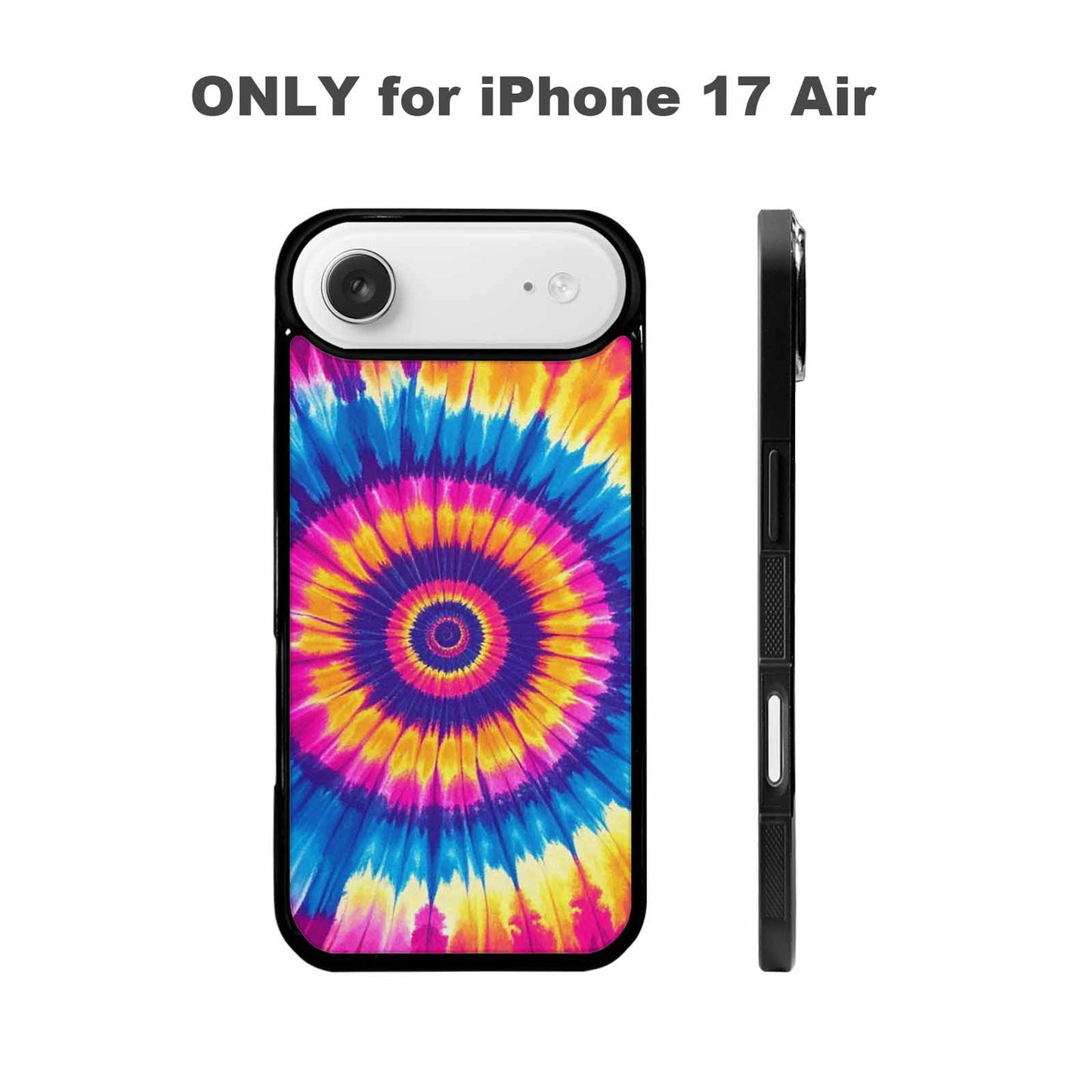 iPhone 17 Air Case — Tie Dye Spiral Art Seamless Tie, Custom Print Case Cover