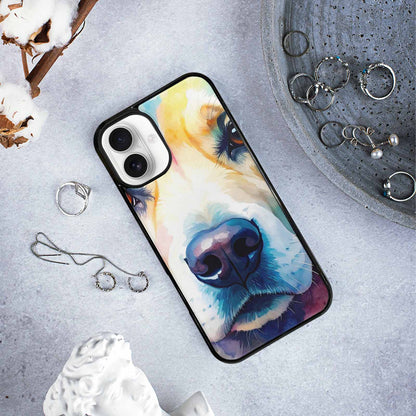 iPhone 16 Plus Case — Golden Retriever Watercolor Art Pattern, Custom Made Phone Cover