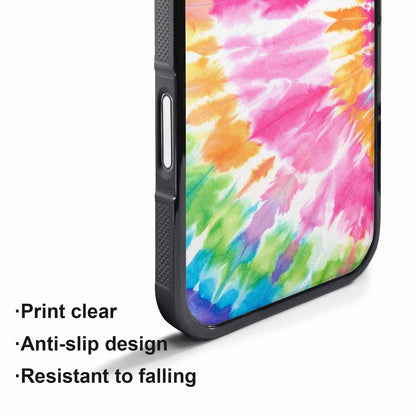 iPhone 17 Air Case — Tie Dye Rainbow Twist Custom Tie, Custom Art Phone Cover