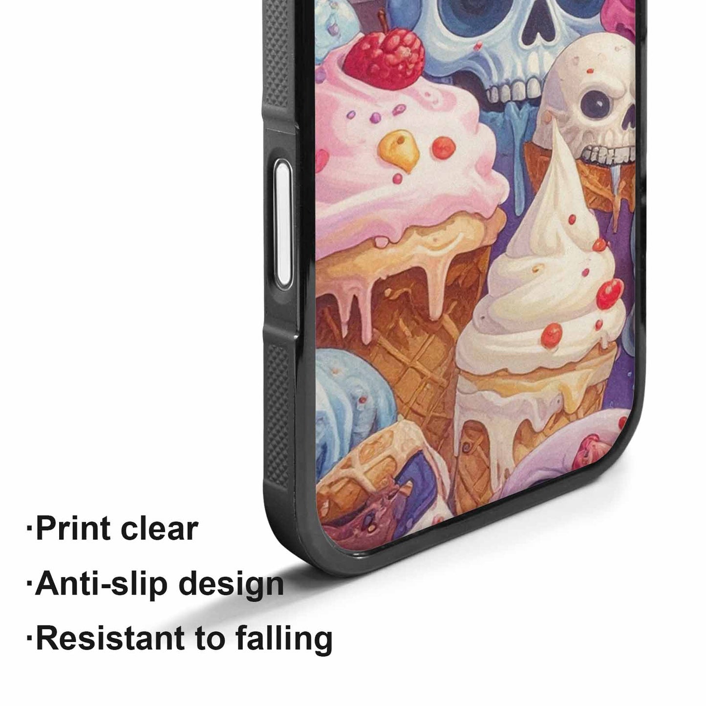 iPhone 17 Case — Ice Cream Monsters Skullsmelti Gothic Skulls, Personalized Phone Case
