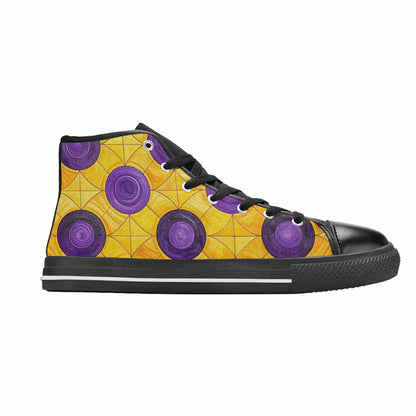 MEN'S Intersex Flag Color High Top Canvas Y2K Custom Sneakers