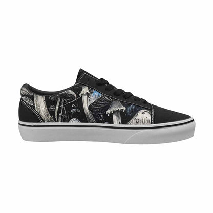 WOMEN'S Mushrooms (general) Lace-Up Canvas Cottagecore Custom Sneakers