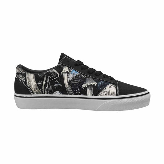 WOMEN'S Mushrooms (general) Lace-Up Canvas Cottagecore Custom Sneakers