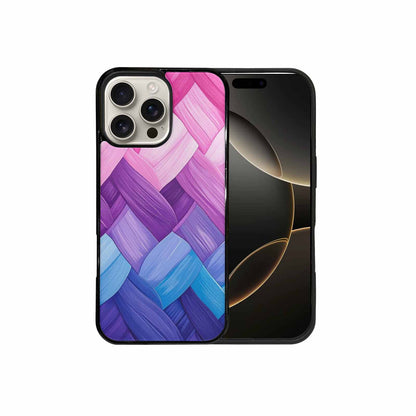iPhone 16 Pro Max Case — Bisexual Flag Color Theme Small Rainbow, Custom Art Phone Cover