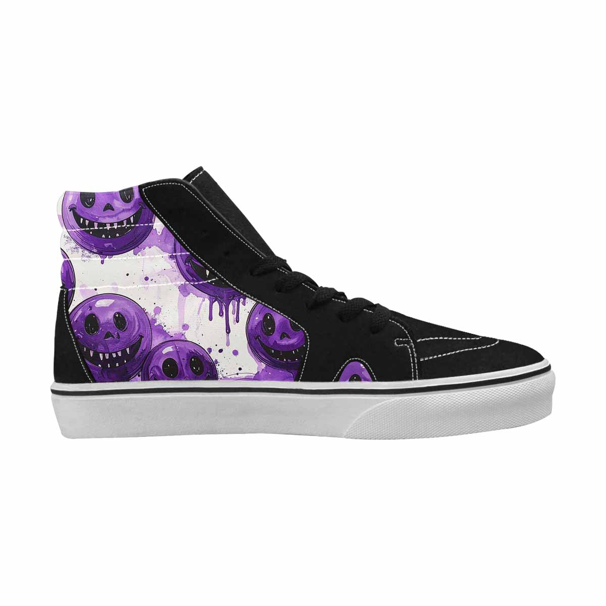 MEN'S Melting Moon Smiley High Top Canvas Dreamcore Shoes