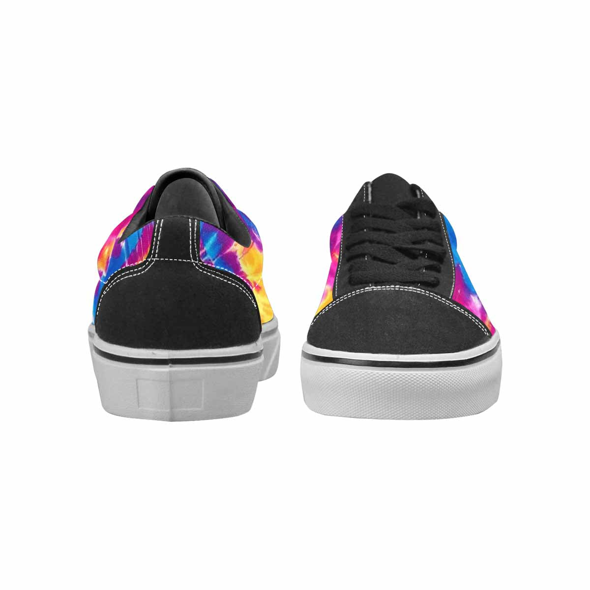 MEN'S Tie Dye Spiral Canvas Lace-Up Cottagecore Sneakers
