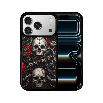 iPhone 17 Pro Case — Skull Dark Art Gothic Print Gothic, Custom Designed Case Cover