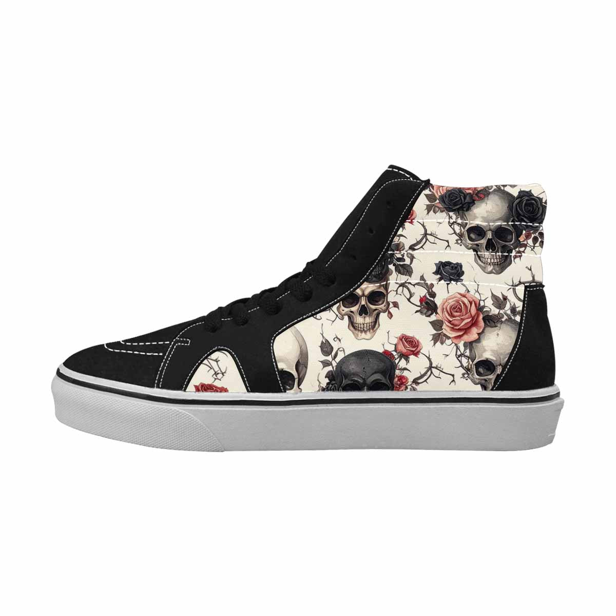 WOMEN'S Skulls - Roses High Top Canvas Dreamcore Shoes