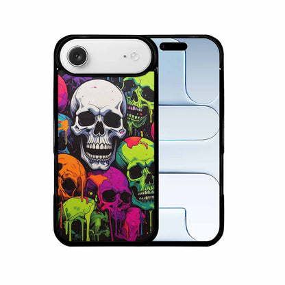 iPhone 17 Air Case — Vibrant Camo Of Skeletons Neon Camo, Unique Phone Case Design