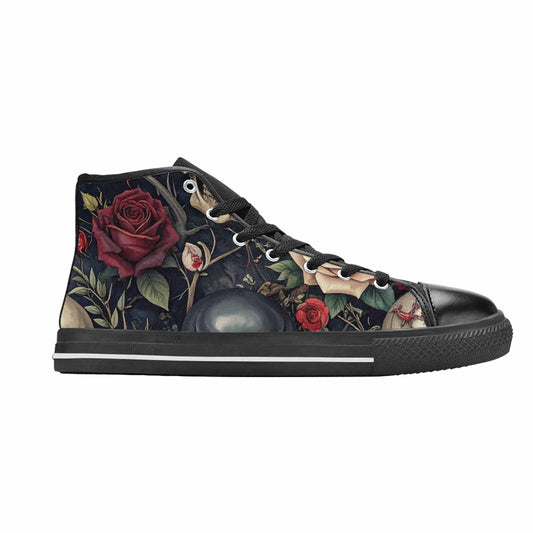 MEN'S Skulls - Roses High Top Canvas Vivid Shoes