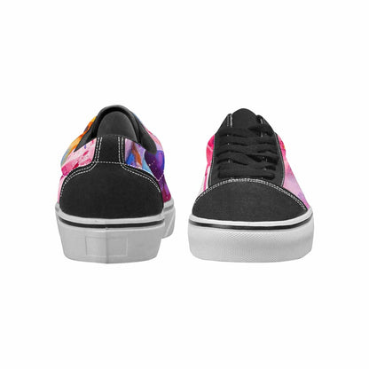 WOMEN'S Melting Icecream Collage Canvas Lace-Up Neon Fantasy Custom Sneakers