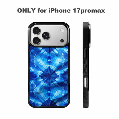 iPhone 17 Pro Max Case — Tie Dye Shibori Indigo Tie Dye, Custom Art Phone Cover