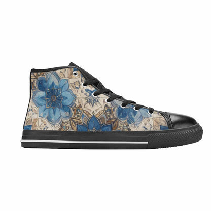 MEN'S Mandala High Top Canvas Dark Academia Custom Sneakers