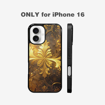 iPhone 16 Case — Klimt Gold Leaf Artwork Pattern, Custom Designed Case Cover