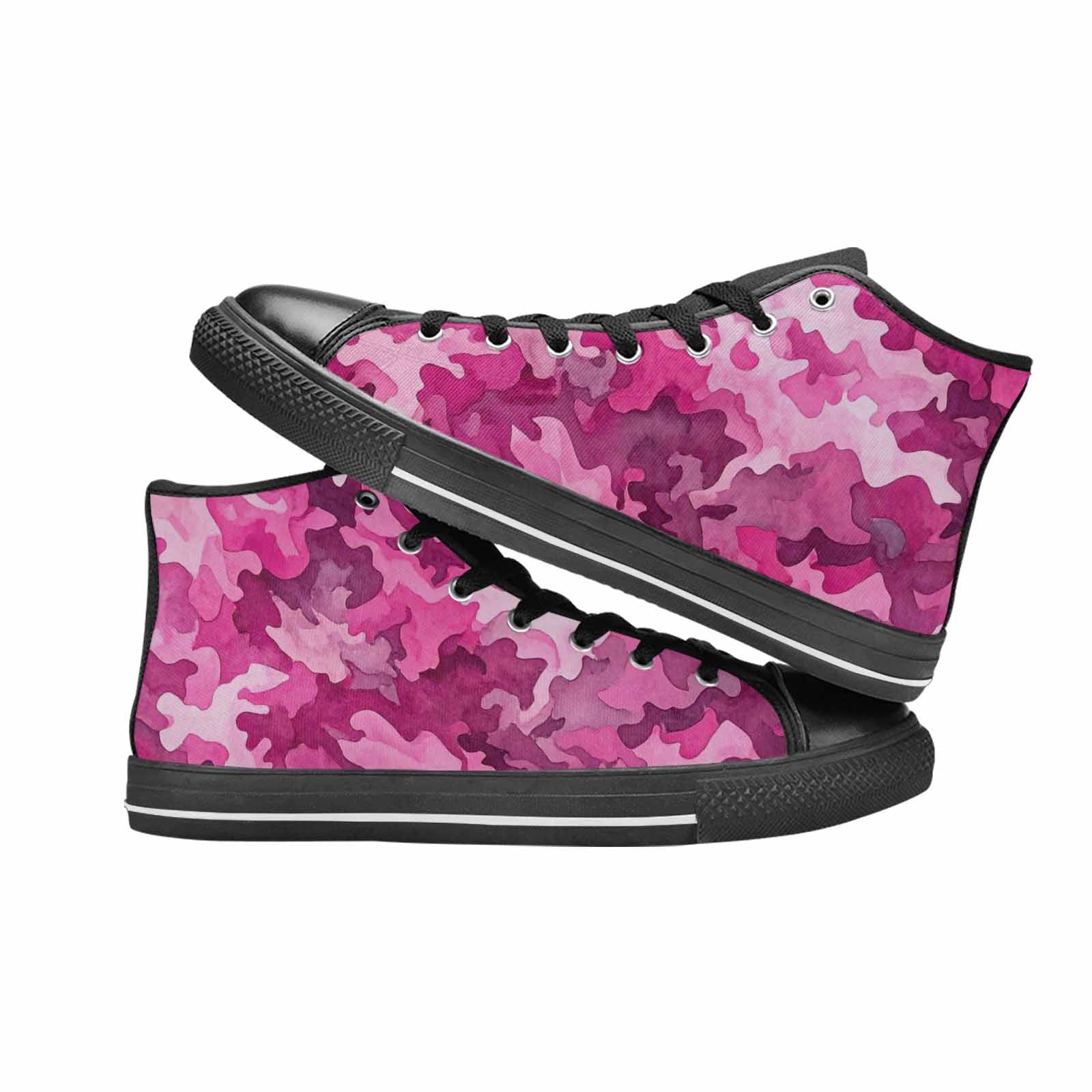 MEN'S Military Camouflage Blotch High Top Canvas Aesthetic Custom Sneakers