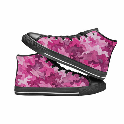 MEN'S Military Camouflage Blotch High Top Canvas Aesthetic Custom Sneakers