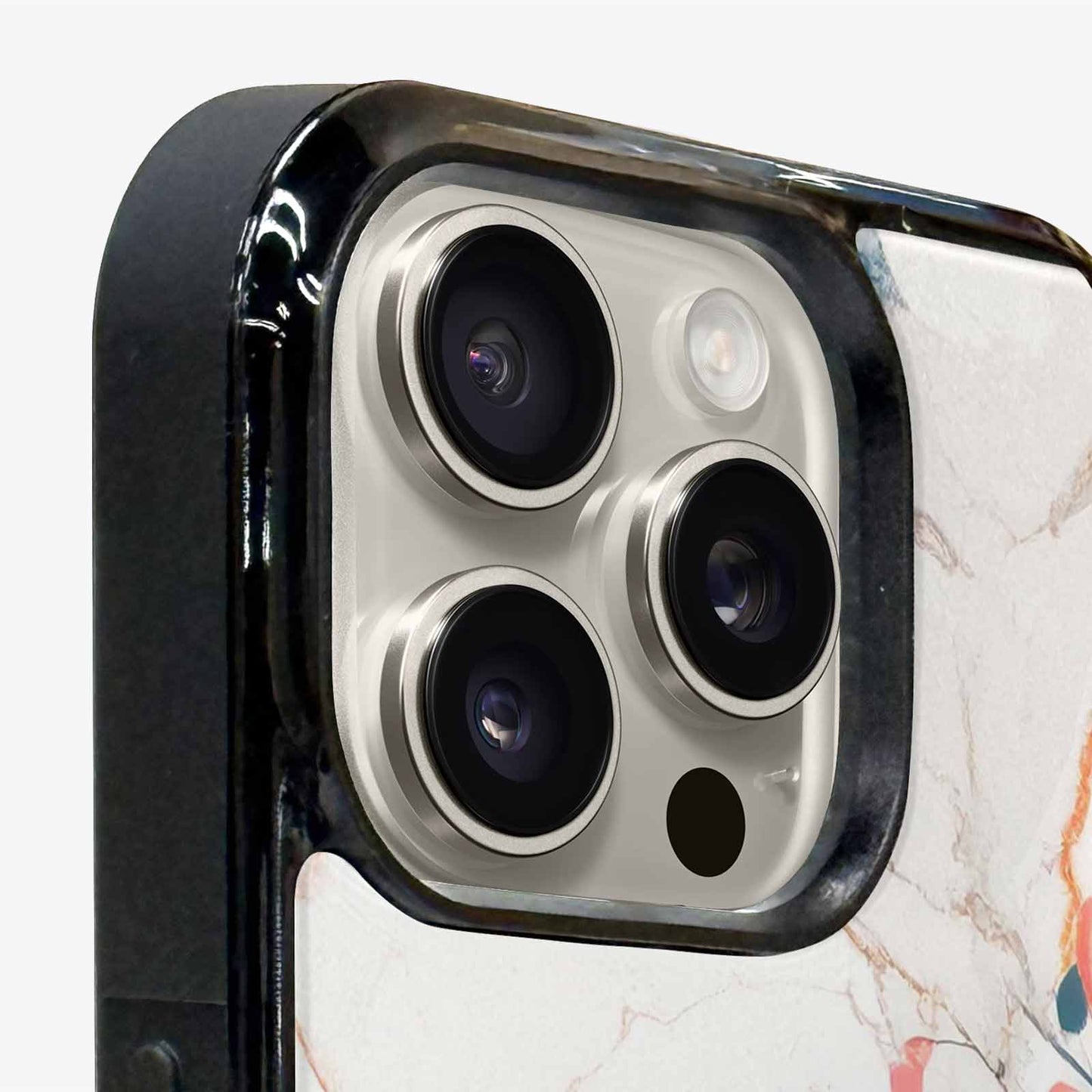 iPhone 16 Pro Case — Marble Floral, Custom Designed Case Cover