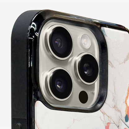 iPhone 16 Pro Case — Marble Floral, Custom Designed Case Cover