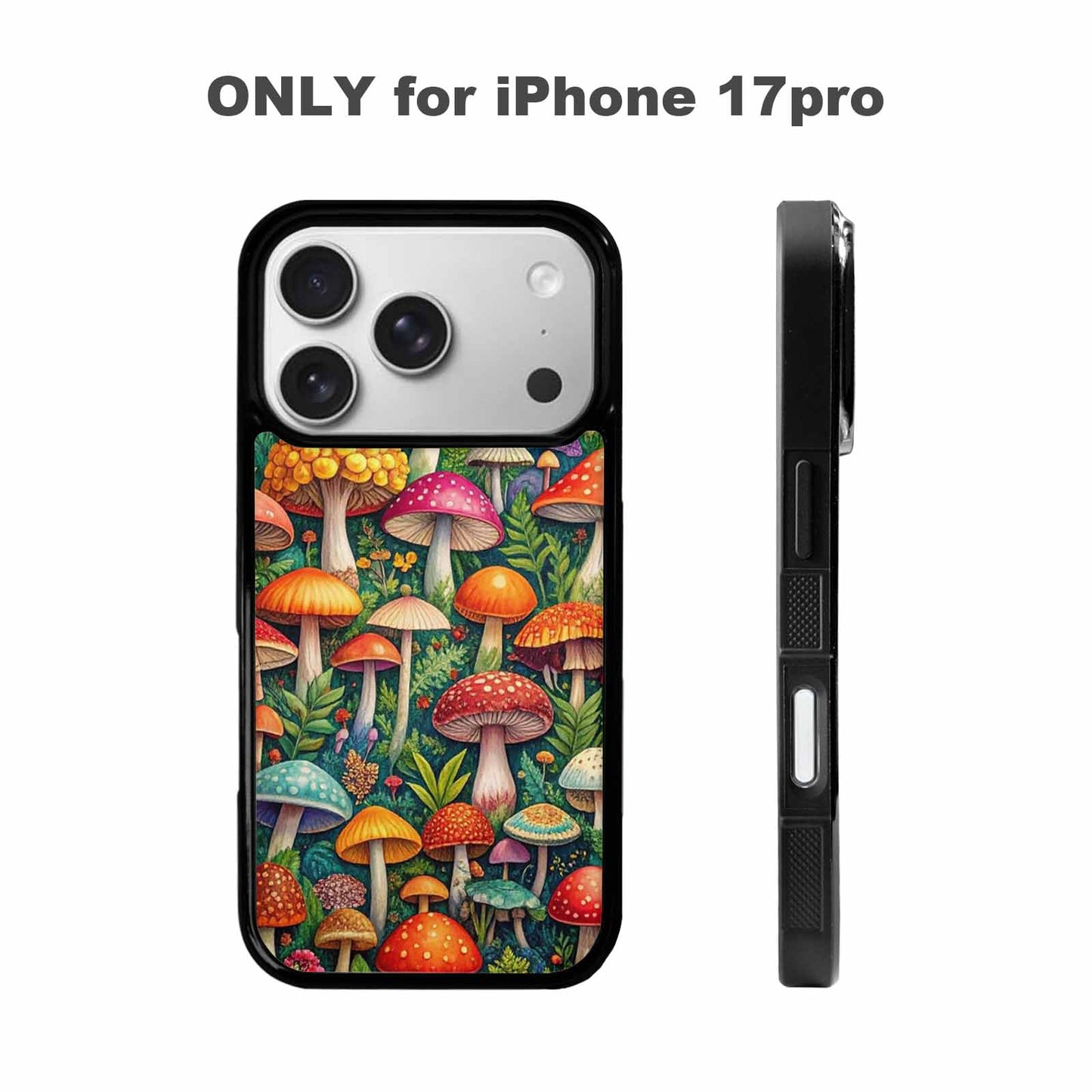 iPhone 17 Pro Case — Mushrooms Botanicalmushrooms P Fvz Floral, Unique Phone Case Design