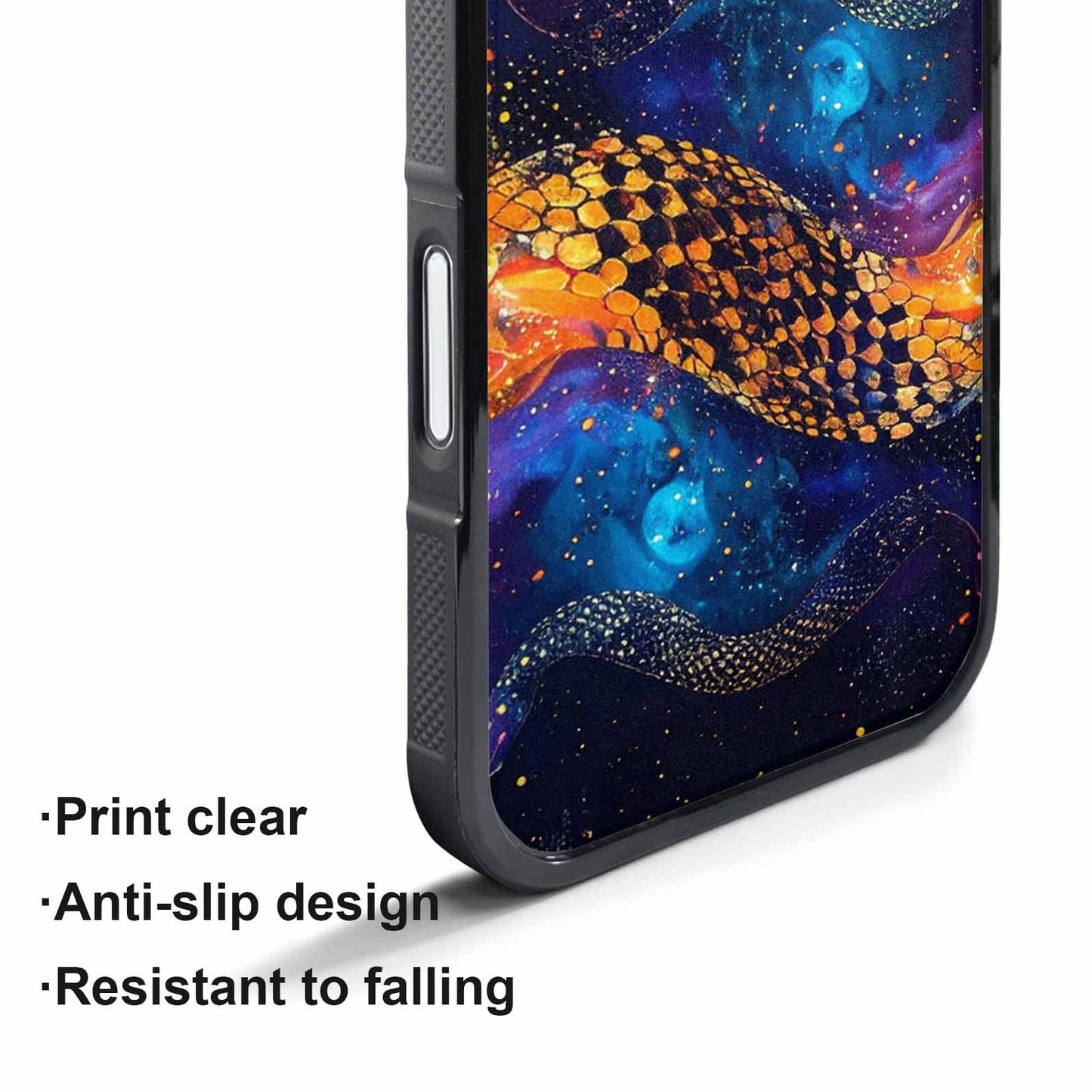 iPhone 17 Air Case — Galaxy Snake Print Galaxy Space, Custom Phone Case