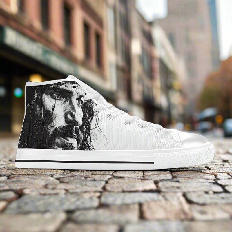 Jesus Women's Classic High Top Canvas Shoes - Freaky Shoes®