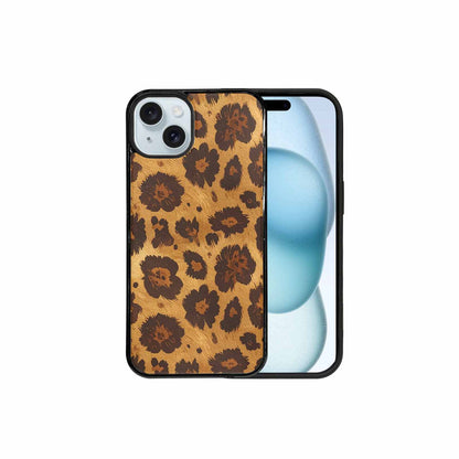 iPhone 15 Plus Case — Classic Leopard Print Warm Golden Tan, Custom Print Case Cover