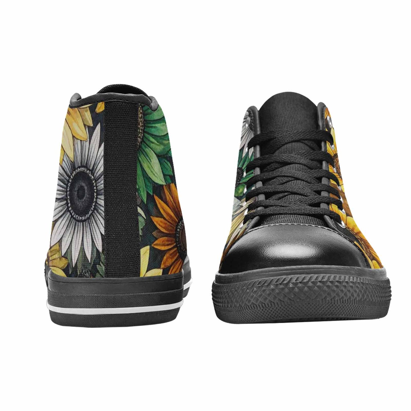 WOMEN'S Sunflower High Top Canvas Vibrant Chaos Shoes