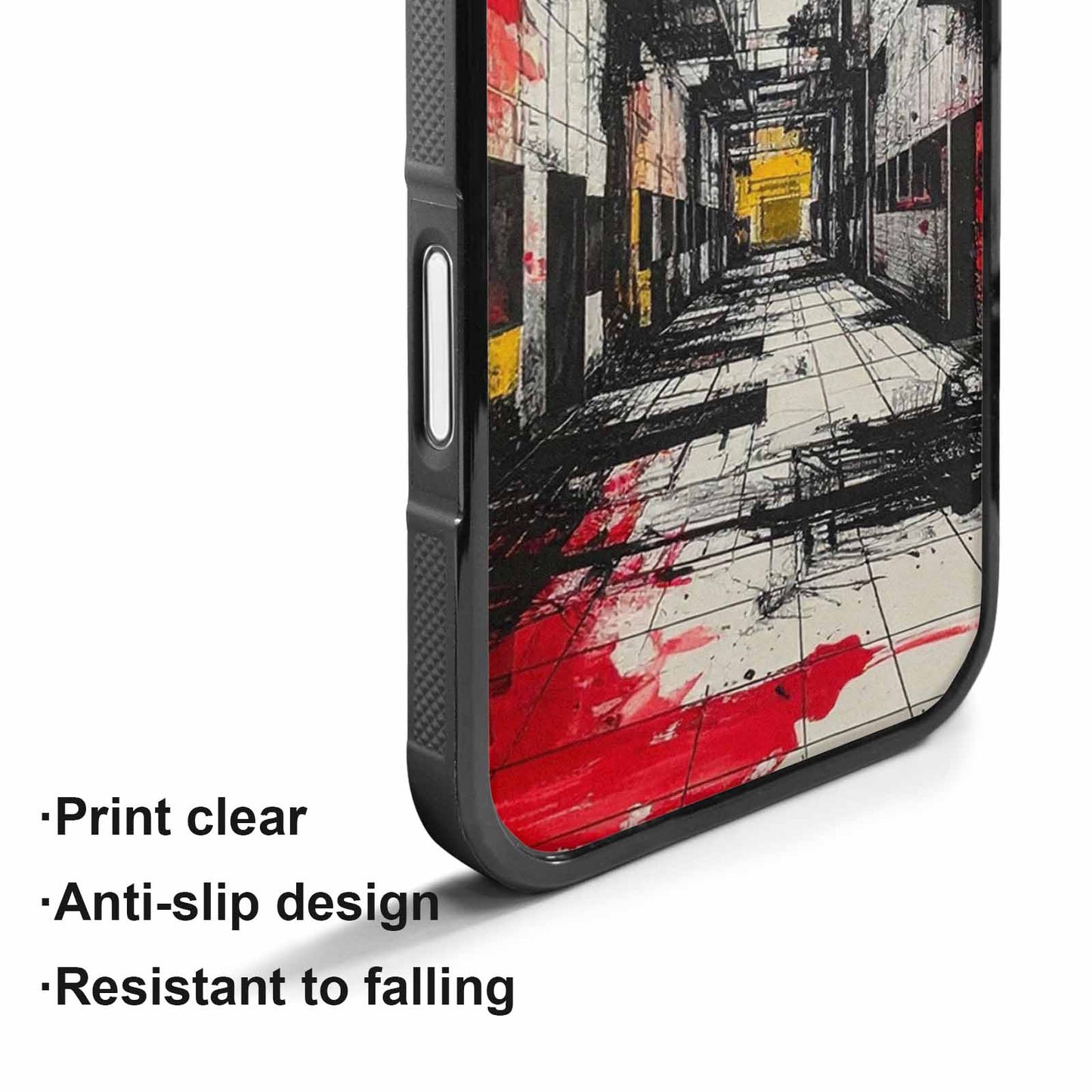 iPhone 17 Case — Black &amp; Red Ink Galaxy Space, Custom Print Case Cover
